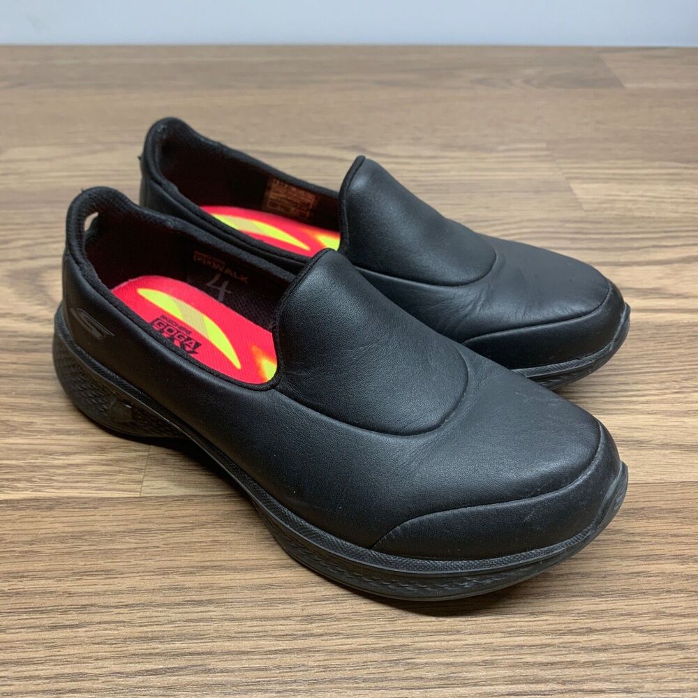 Skechers Womens Size 6‎ Shoes Go Walk 4 Pursuit Slip On Sneakers 14908 Black